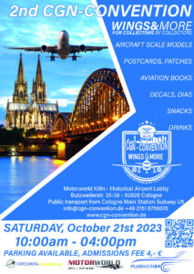 2. CGN-Convention Wings & more-NEW NAME, NEW LOCATION!! @ Motorworld Köln, Historische Empfangshalle