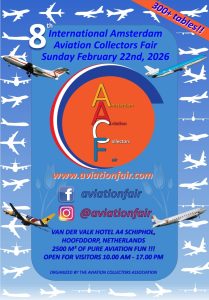 8th INTERNATIONAL AMSTERDAM AVIATION COLLECTORS FAIR @ van der Valk Hotel A4 Schiphol