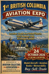 1st British Columbia Aviation Expo 2026 @ South Arm United Church